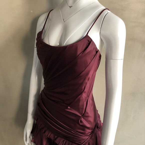 Roberto Cavalli | Burgundy Corset Dress - Picture 6 of 8